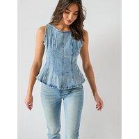 Levi'S Leighton Peplum Top - Blue