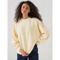 Levi'S Graphic Vintage Oversized Crewneck Sweatshirt - Royale Fancy Script Rutabaga - Orange