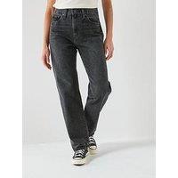 Levi'S Easy Dad Relaxed Fit Straight Leg Jeans - Rebel Edge Black