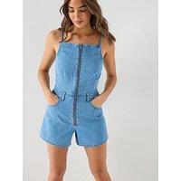 Levi'S Square Neck Romper - Blue