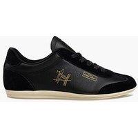 Cruyff Recopa Low Profile Tumbled Suede Trainers - Black/White