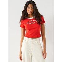 Levi'S Graphic Ringer Mini Tee (No Arm Ringers) - Red