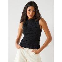 Levi'S Bella Smocked Top - Black