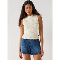 Levi'S Bella Smocked Top - White
