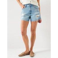 Levi'S Ribcage Zip Shorts - Blue