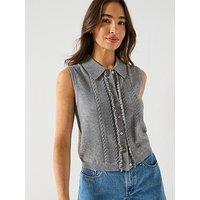 Levi'S Super Soft Mini Ruffle Vest - Beige