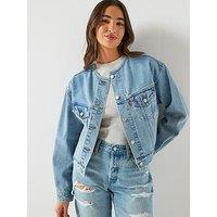Levi'S Collarless Shrunken 90S Trucker Jacket - Blue