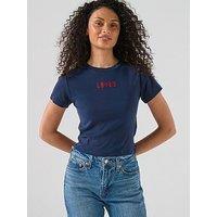 Levi'S Essential Sporty Embroidered Logo T-Shirt - Blue