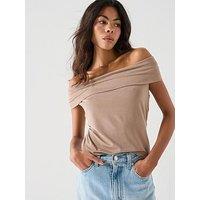 Levi'S Tori Twisted Clean Knit Top - Brown
