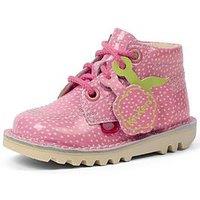 Kickers Kick Hi Fruity Patent Leather Shoe - Pink