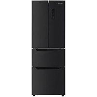 Russell Hobbs Rh186Fdff602E1Bs French Door Fridge Freezer - Black Steel
