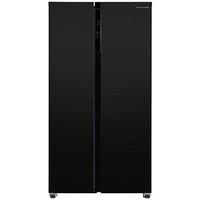 Russell Hobbs Russell Hobbs Rh90Aff201B 177Cm High 90Cm Wide Freestanding Slimline American Fridge Freezer In Black
