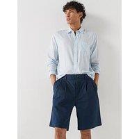 Calvin Klein Jeans Washed Relaxed Cotton Chino Shorts - Dark Sapphire