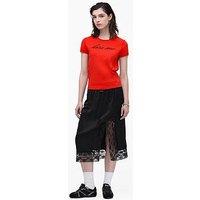 Marc Jacobs Satin Slip Skirt - Black