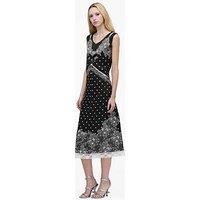 Marc Jacobs Trompe L'Oeil Slip Midi Dress - Black