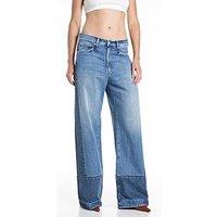 Replay Idalya Wide Leg Jeans - Blue