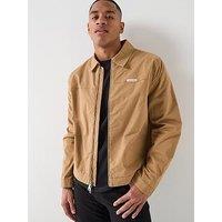 Calvin Klein Jeans Cotton Twill Quilted Workwear Jacket - Tigers Eye