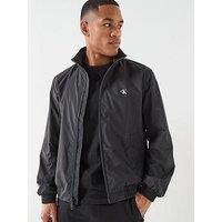 Calvin Klein Jeans Unfilled Nylon Harrington Jacket - Black