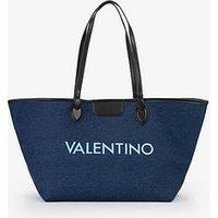 Valentino Reverse Shopping Tote Bag - Blue