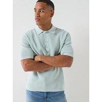 Calvin Klein Jeans Casual Pique Polo Shirt - Pale Meadow