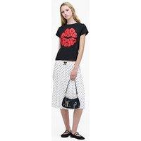 Marc Jacobs Kiss Logo Shrunken T-Shirt - Black