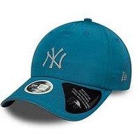 New Era New York Yankees Womens Mlb Pony Tail Black Open Back Cap - Black
