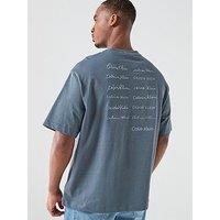 Calvin Klein Jeans Back Embroidered Graphic Relaxed T-Shirt -Turbulence