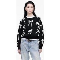 Marc Jacobs Bow Jacquard Sweater - Black