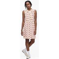 Marc Jacobs Lips Pleated Midi Dress - White