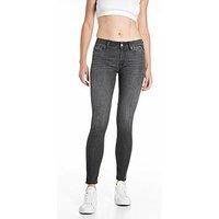 Replay Straight Leg Skinny Jeans - Grey