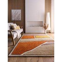 Very Home Strata Rug Terracotta
