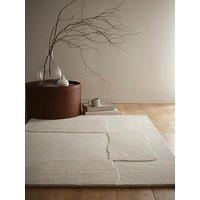 The Very Collection Sculptured Wool Boulder Rug - Cream