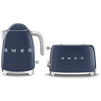 Smeg Kettle And 2 Slice Toaster, Navy