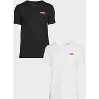 Levi'S 2 Pack Logo Short Sleeve T-Shirt - Black/White