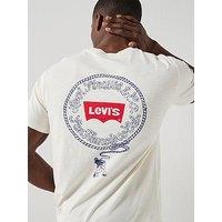 Levi'S Lasso Back Graphic Relaxed Fit T-Shirt - White
