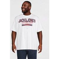 Jack & Jones Plus Logo T-Shirt - White