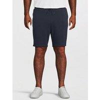 Jack & Jones Plus Gordon Bradley Sweat Shorts - Navy