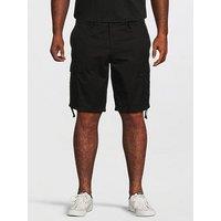 Jack & Jones Plus Cole Frank Cargo Shorts - Black