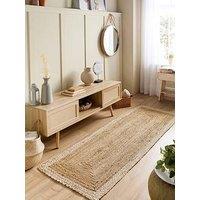 Very Home Jute Border 67X200Cm Runner - Beige