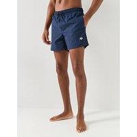 Jack & Jones Maui Tropic Solid Swim Shorts - Navy
