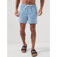 Jack & Jones Maui Breeze Mini Stripe Swim Shorts - Blue