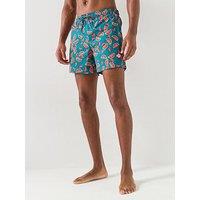 Jack & Jones Maui Vibes Novelty Aop Swim Shorts - Blue