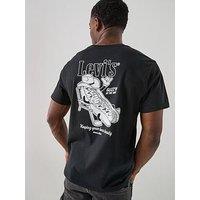 Levi'S Glizzn N The Sun Hotdog Back Graphic Relaxed Fit T-Shirt - Black
