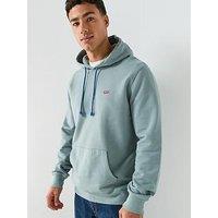 Levi'S Housemark Logo Fleece Hoodie - Light Blue