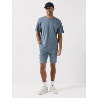 Jack & Jones Archive Graphic Short Sleeve T-Shirt And Shorts Set - Blue