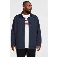 Jack & Jones Plus Parker Softshell Collar Bomber - Navy