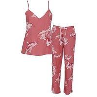 Cyberjammies Amelia Salmon Pink Koi Fish Cami & Pyjama Set - Pink