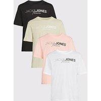 Jack & Jones Short Sleeve T-Shirt 4Pk - Multi