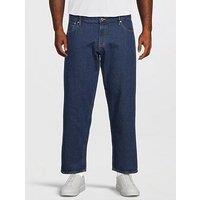 Jack & Jones Plus Chris Original 637 Straight Fit Jeans - Blue