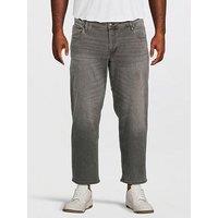Jack & Jones Plus Mike Original 349 Tapered Fit Jeans - Grey